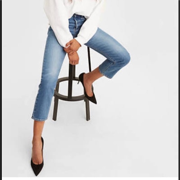 LEVI'S Wedgie Straight Leg Jeans High Rise Button Fly in size 26z - Picture 8 of 11